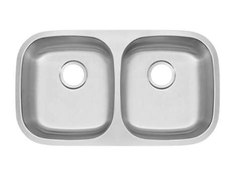 Sinks Crescent 50/50 Double Bowl 18G